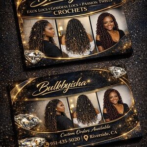 Faux Locs Crochet Hair - Burgundy and Black Options